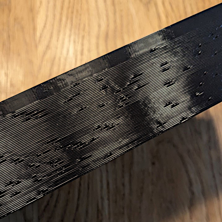 A print that failed due to reduced extruder current caused by a bug in the PAUSE/RESUME macros